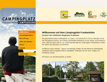 Tablet Screenshot of campingplatz-frankenhoehe.de